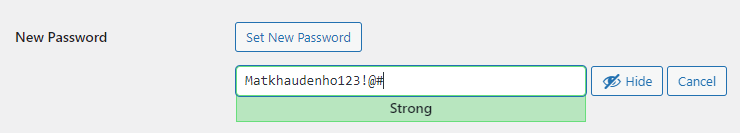 Đổi sang mật khẩu khác dễ nhớ hơn