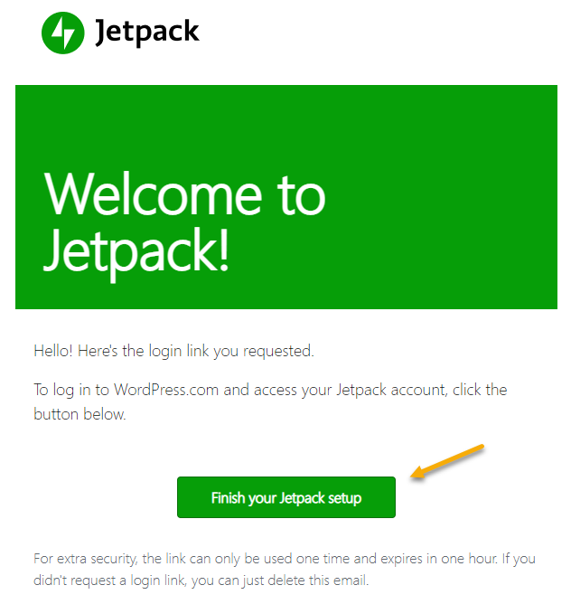 Đăng nhập vào Jetpack